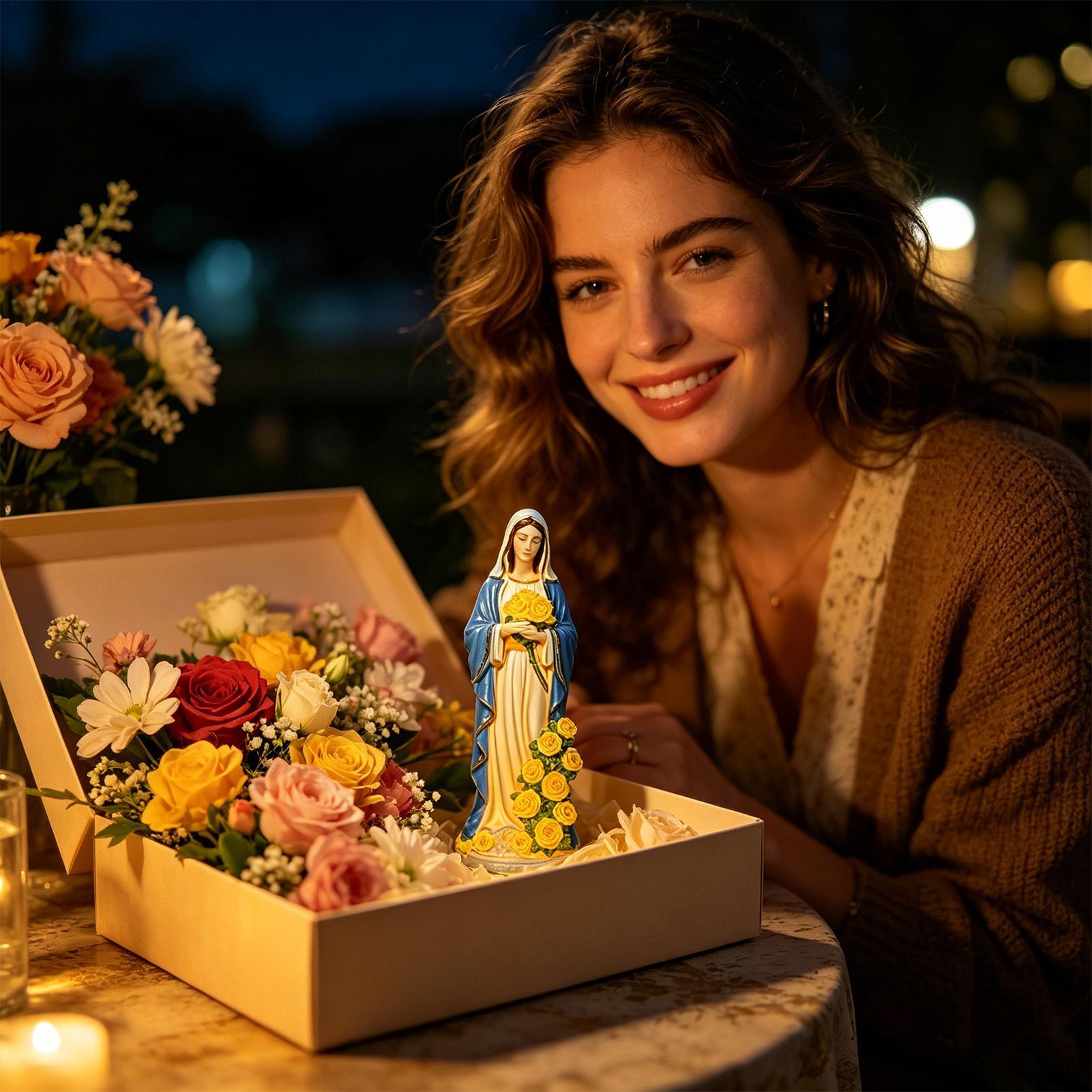 Virgin Mary Solar Statue Garde - Farming And Agriculture recension och pris